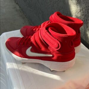 Nike Red  Air Zoom Metal Baseball Cleats - men’s 7.5